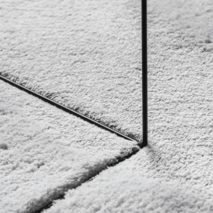 vidaXL Tapis HUARTE à poils courts doux et lavable gris Ø 160 cm