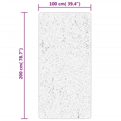 vidaXL Tapis HUARTE à poils courts doux lavable vert forêt 100x200 cm