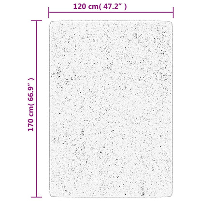 vidaXL Tapis HUARTE à poils courts doux et lavable noir 120x170 cm