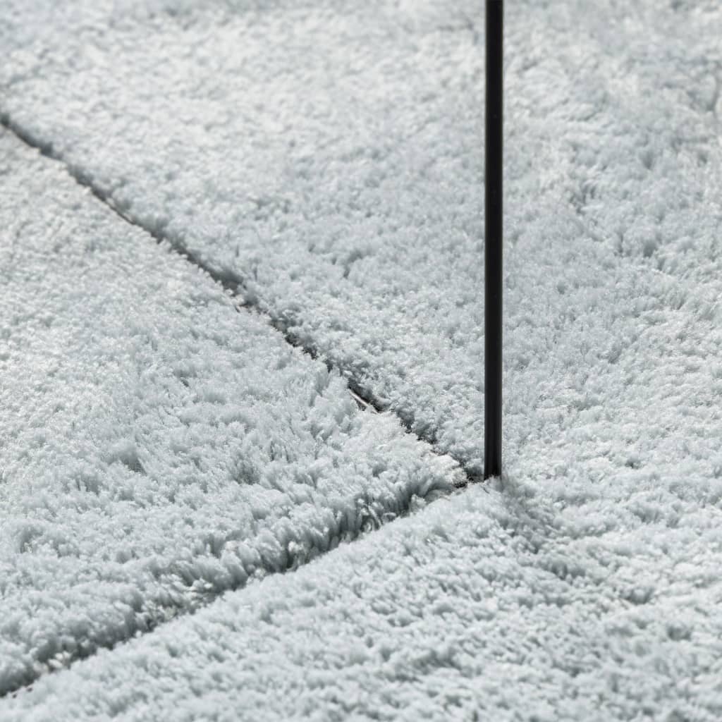 vidaXL Tapis HUARTE à poils courts doux et lavable bleu 160x160 cm
