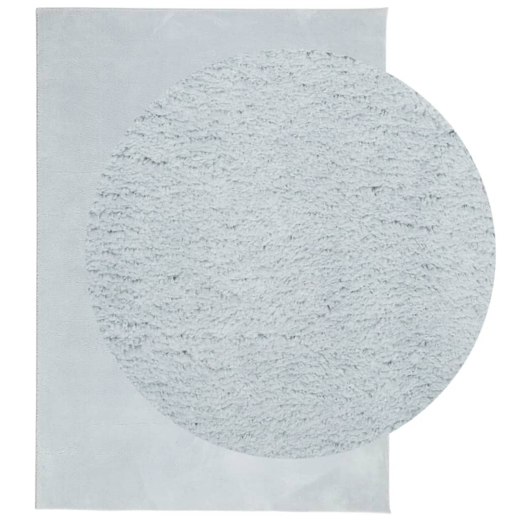 vidaXL Tapis HUARTE à poils courts doux et lavable bleu 160x230 cm