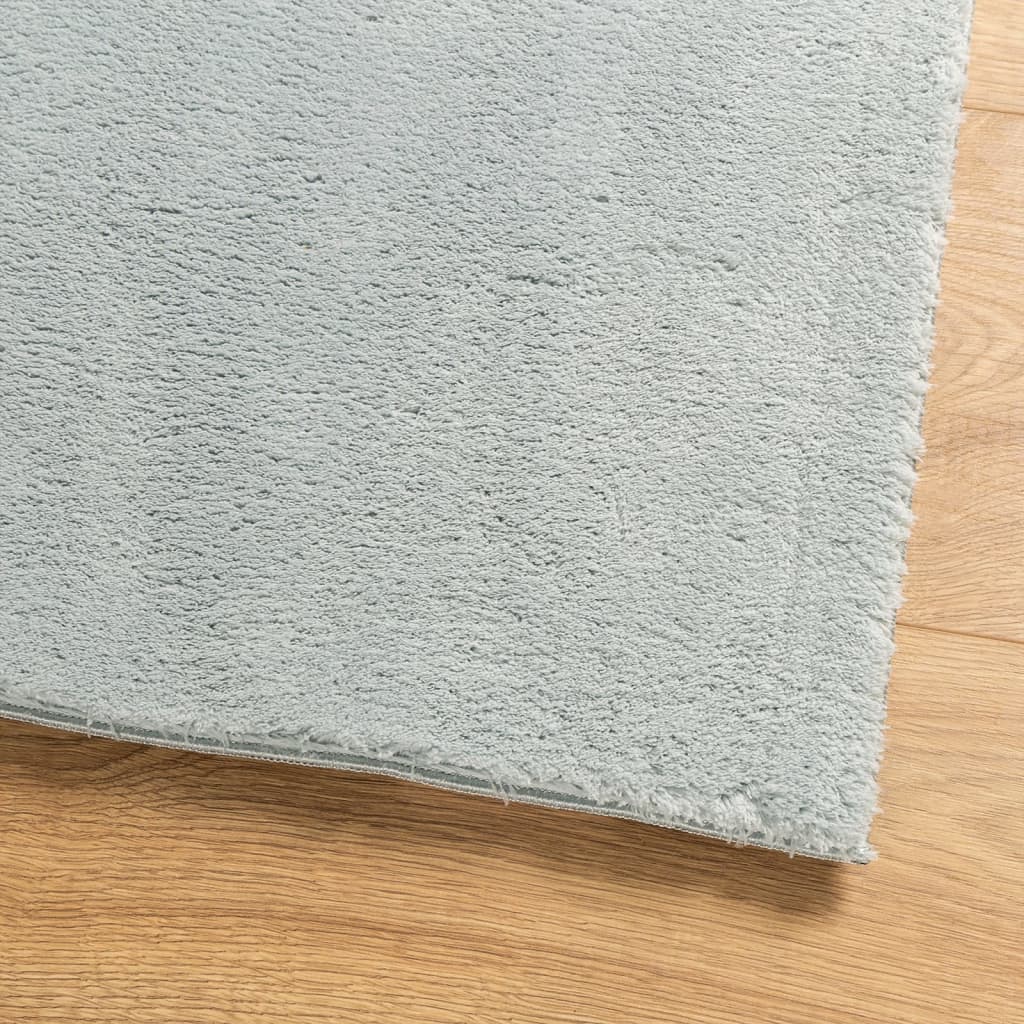 vidaXL Tapis HUARTE à poils courts doux et lavable bleu 160x230 cm