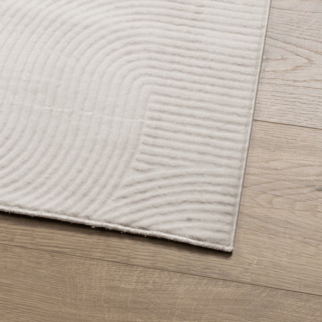 vidaXL Tapis IZA poils courts style scandinave crème 160x230 cm