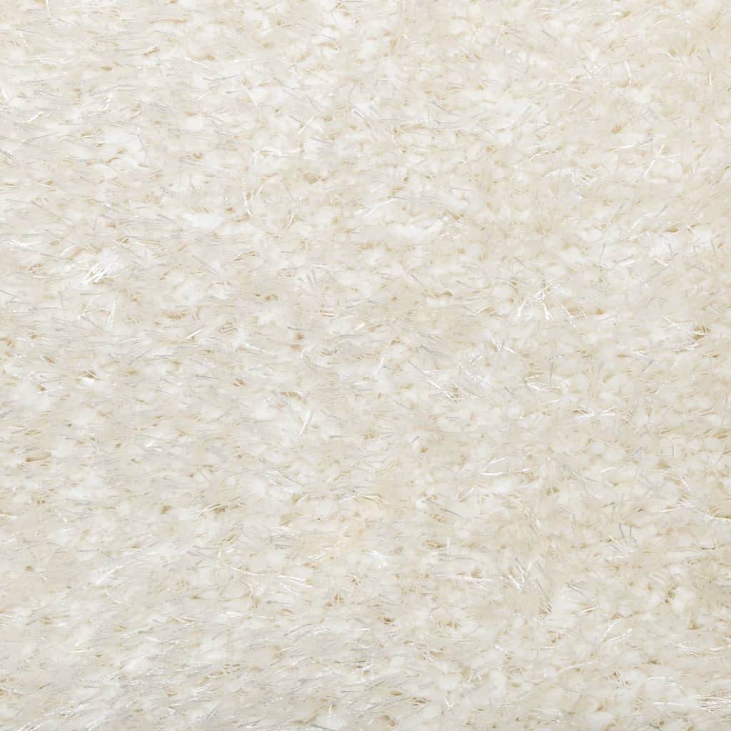 vidaXL Tapis ISTAN à poils longs aspect brillant crème 140x200 cm