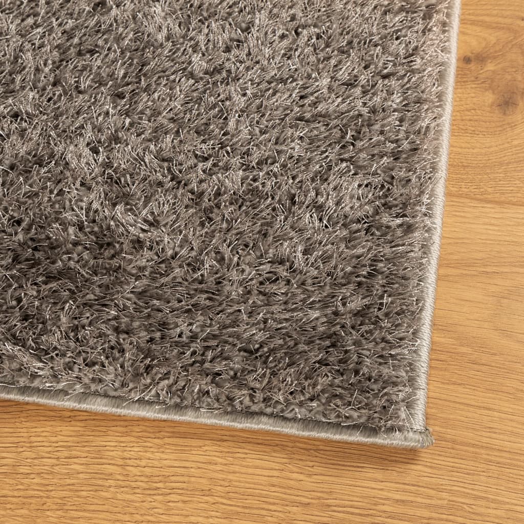 vidaXL Tapis ISTAN à poils longs aspect brillant gris 120x170 cm