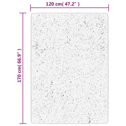 vidaXL Tapis ISTAN à poils longs aspect brillant gris 120x170 cm