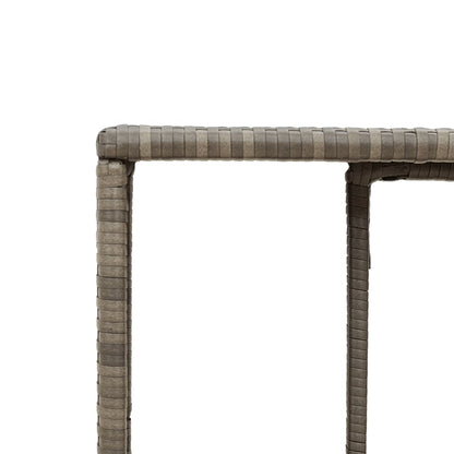 vidaXL Étagères de rangement 2 pcs gris résine tressée