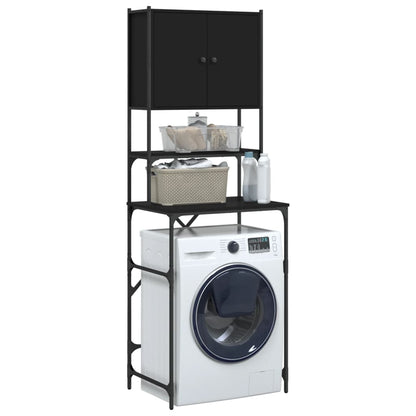 vidaXL Armoire de machine à laver noir 68x48,5x194 cm