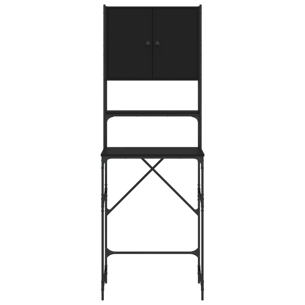 vidaXL Armoire de machine à laver noir 68x48,5x194 cm