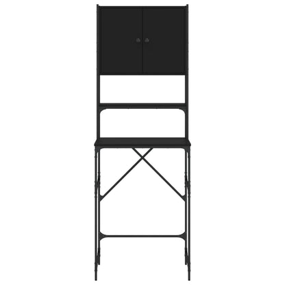 vidaXL Armoire de machine à laver noir 68x48,5x194 cm