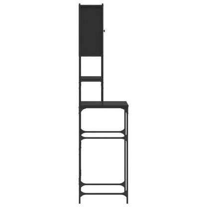 vidaXL Armoire de machine à laver noir 68x48,5x194 cm