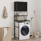 vidaXL Armoire de machine à laver noir 68x48,5x194 cm
