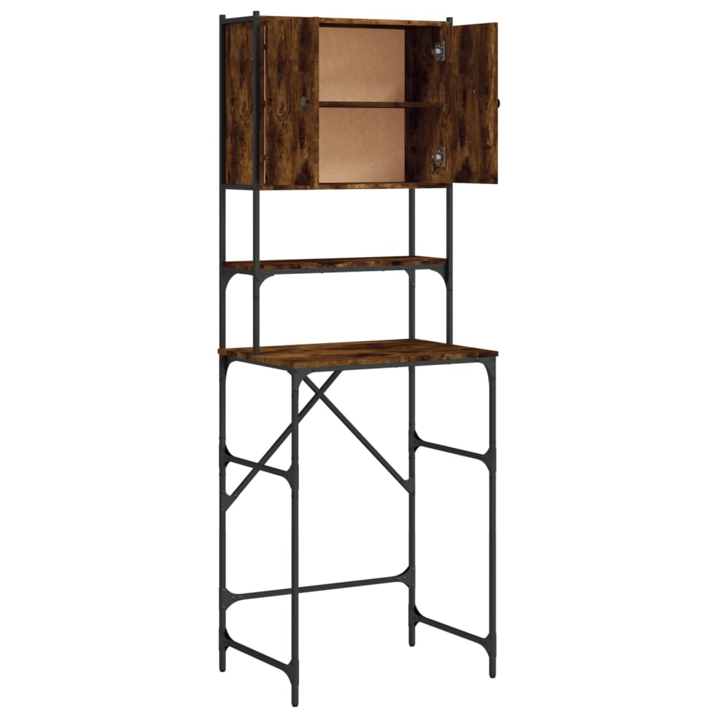 vidaXL Armoire de machine à laver chêne fumé 68x48,5x194 cm