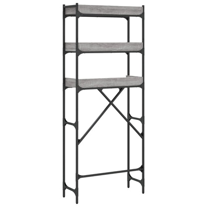 vidaXL Étagère de lave-linge sonoma gris 67x25x163 cm bois ingénierie