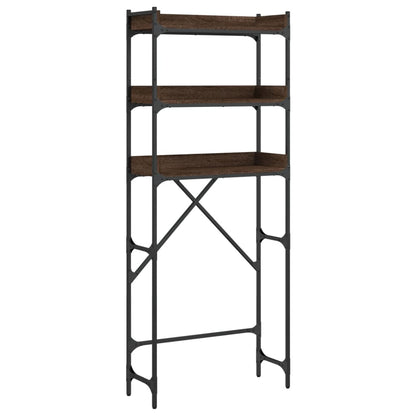 vidaXL Étagère de lave-linge chêne marron 67x25x163 cm bois ingénierie
