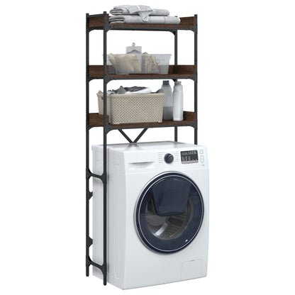 vidaXL Étagère de lave-linge chêne marron 67x25x163 cm bois ingénierie