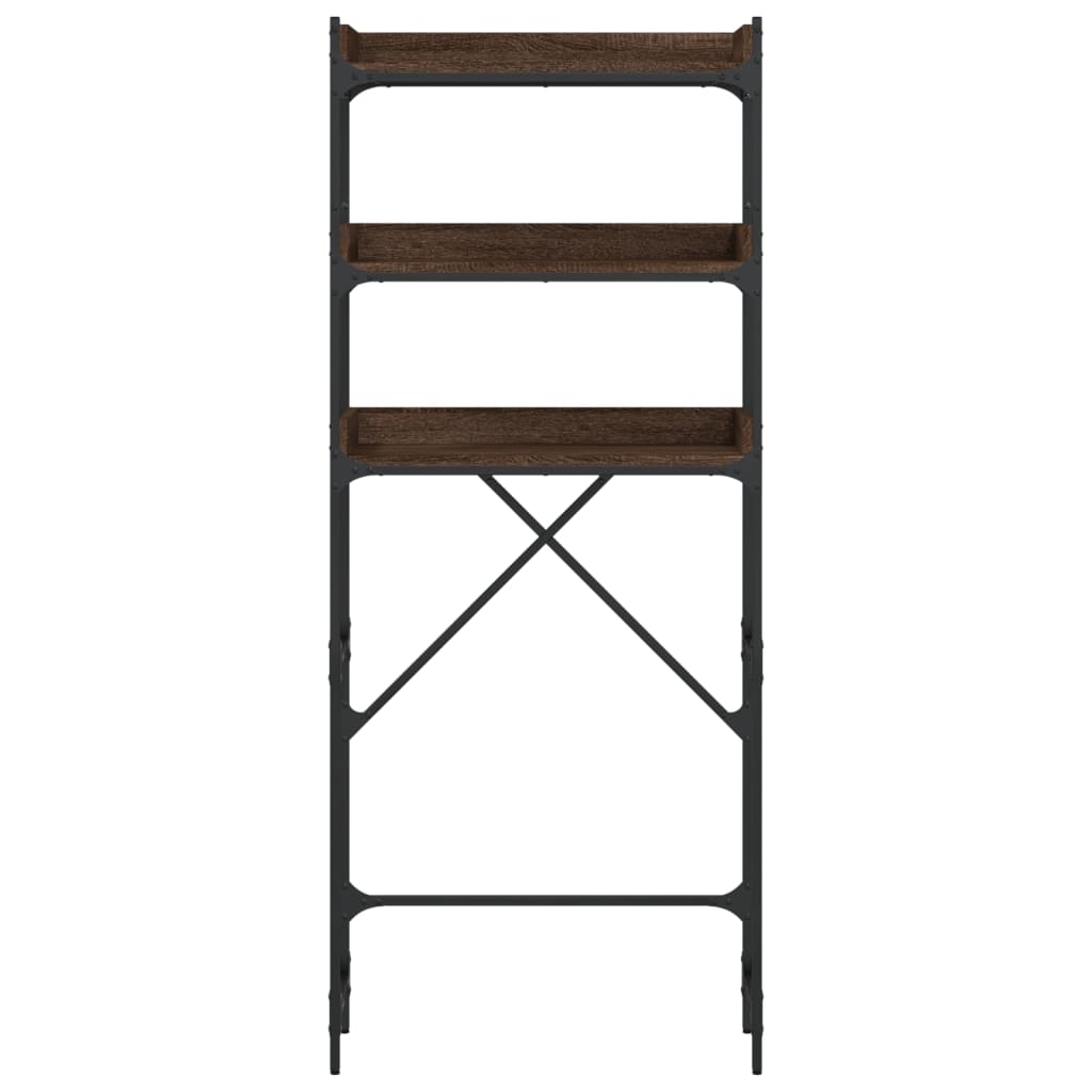 vidaXL Étagère de lave-linge chêne marron 67x25x163 cm bois ingénierie