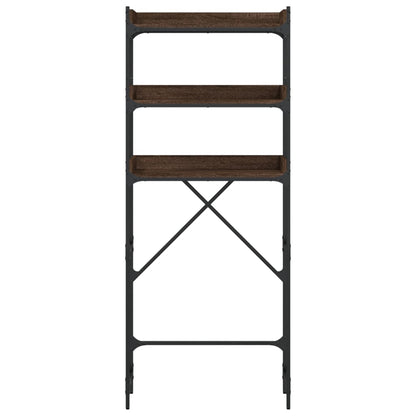 vidaXL Étagère de lave-linge chêne marron 67x25x163 cm bois ingénierie