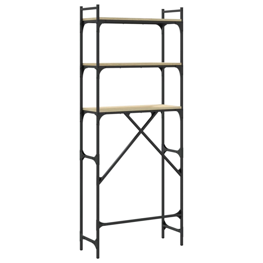 vidaXL Étagère de lave-linge chêne sonoma 67x25x163 cm bois ingénierie
