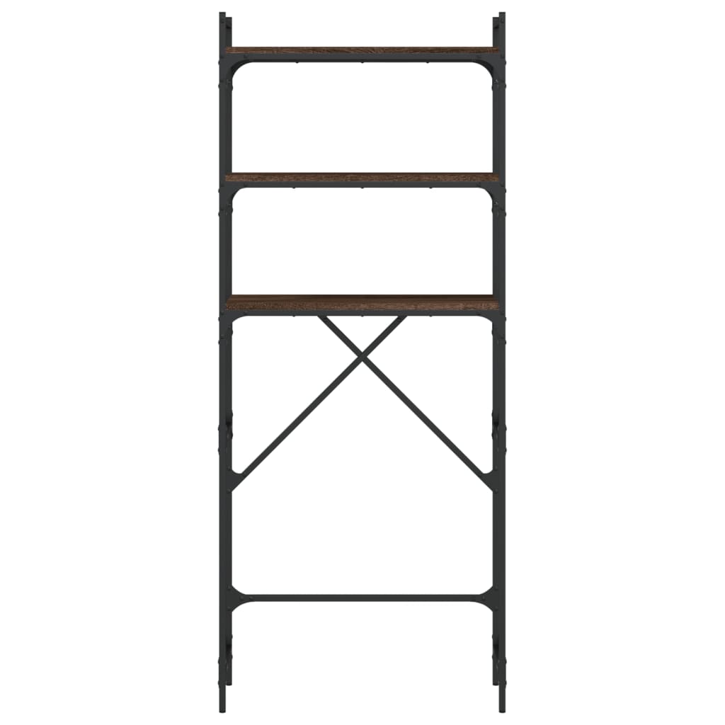 vidaXL Étagère de lave-linge chêne marron 67x25x163 cm bois ingénierie