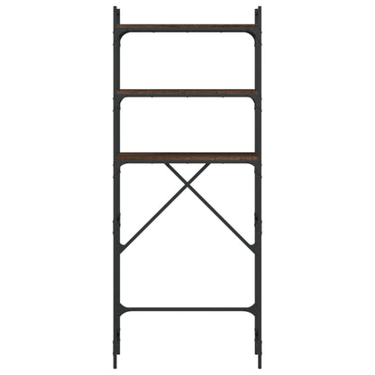 vidaXL Étagère de lave-linge chêne marron 67x25x163 cm bois ingénierie