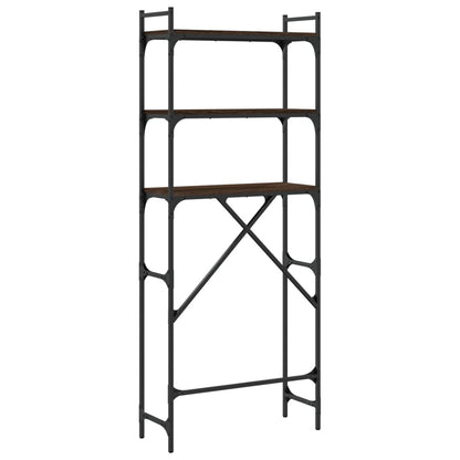 vidaXL Étagère de lave-linge chêne marron 67x25x163 cm bois ingénierie