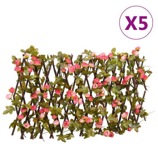 vidaXL Treillis de lierre artificiel extensible 5 pcs 180x30 cm