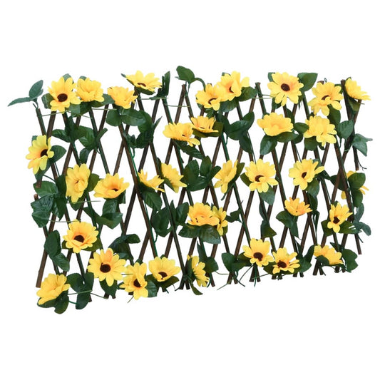 vidaXL Treillis de lierre artificiel extensible jaune 180x30 cm