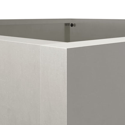 vidaXL Jardinière argenté 42x38x75 cm acier inoxydable
