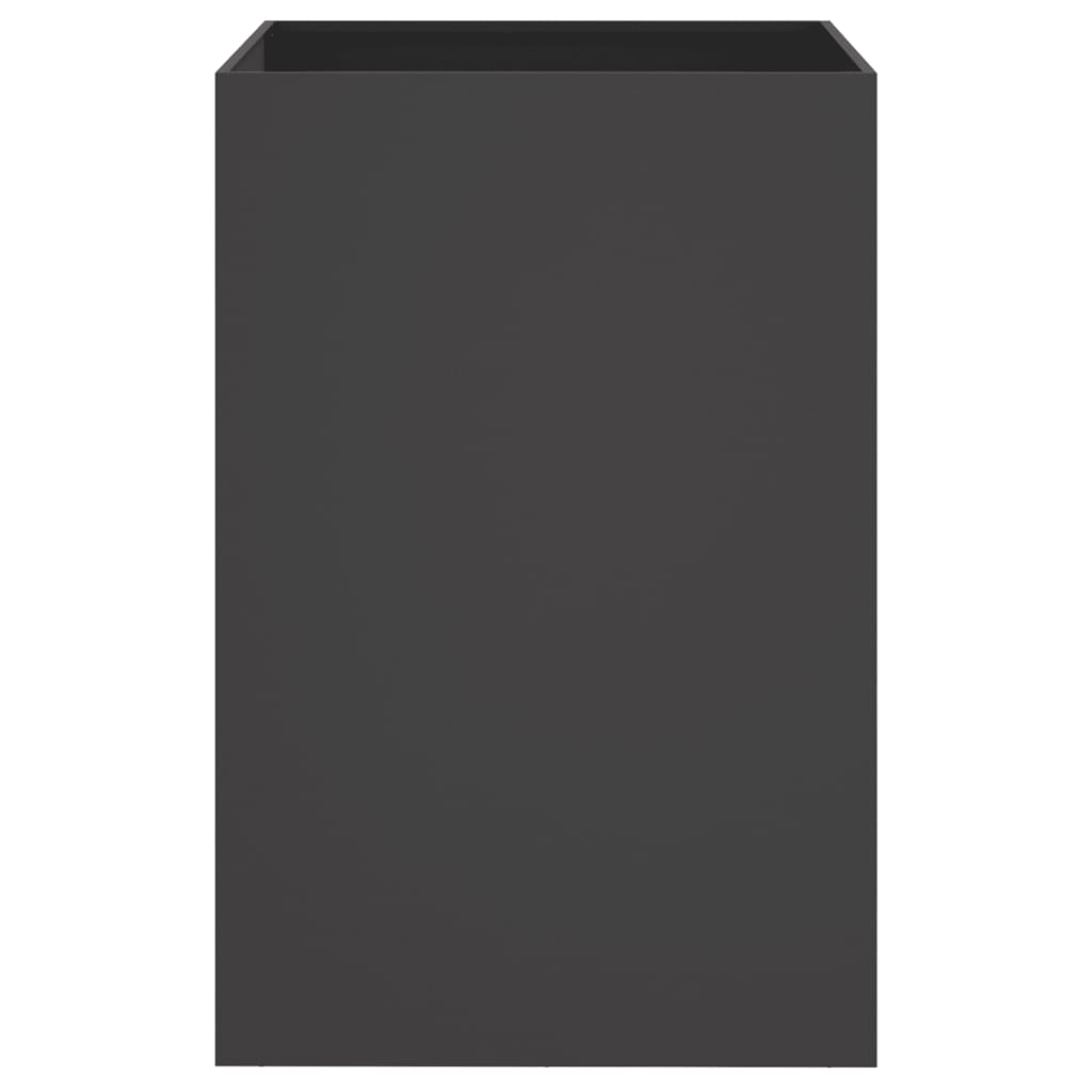 vidaXL Jardinière noir 52x48x75 cm acier laminé à froid