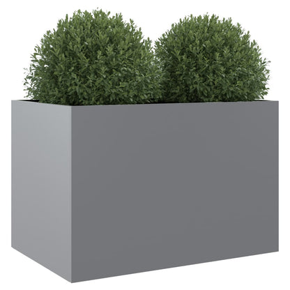 vidaXL Jardinière argenté 62x40x39 cm acier galvanisé
