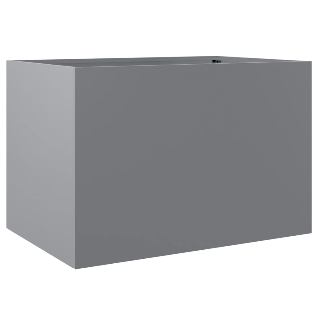 vidaXL Jardinière argenté 62x40x39 cm acier galvanisé