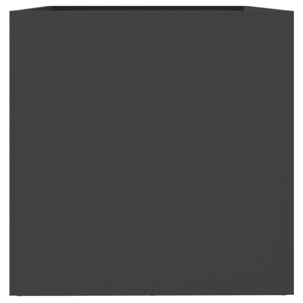 vidaXL Jardinière noir 62x47x46 cm acier laminé à froid