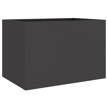 vidaXL Jardinière noir 62x47x46 cm acier laminé à froid
