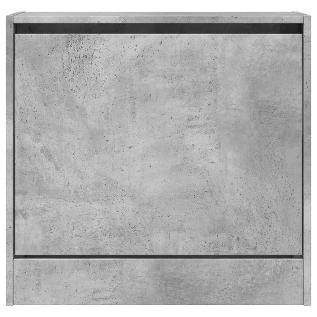 vidaXL Armoire à chaussures gris béton 60x21x57 cm bois d'ingénierie