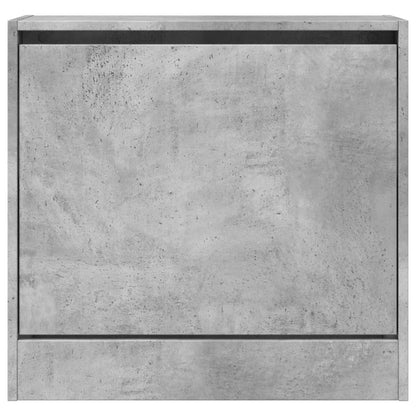 vidaXL Armoire à chaussures gris béton 60x21x57 cm bois d'ingénierie