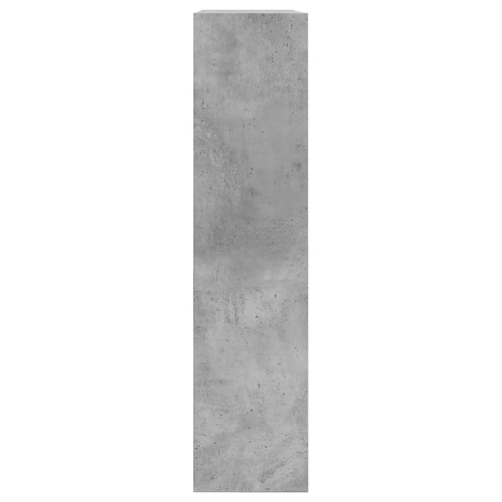 vidaXL Armoire à chaussures gris béton 80x21x87,5 cm bois d'ingénierie