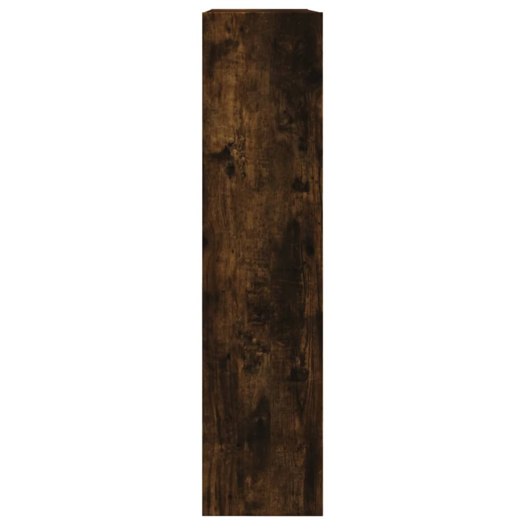 vidaXL Armoire à chaussures chêne fumé 80x21x87,5 cm bois ingénierie