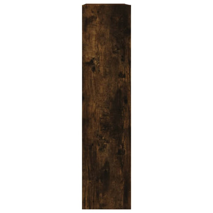 vidaXL Armoire à chaussures chêne fumé 80x21x87,5 cm bois ingénierie