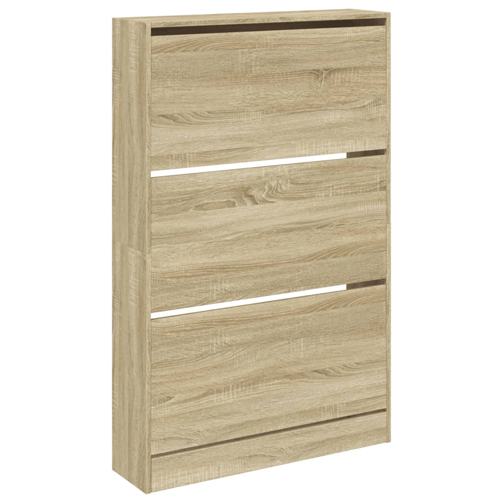 vidaXL Armoire à chaussures chêne sonoma 80x21x125,5cm bois ingénierie