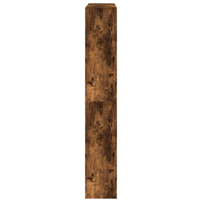vidaXL Armoire à chaussures chêne fumé 80x21x125,5 cm bois ingénierie