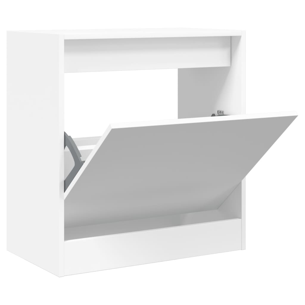 vidaXL Armoire à chaussures blanc 60x34x63,5 cm bois d'ingénierie