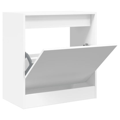 vidaXL Armoire à chaussures blanc 60x34x63,5 cm bois d'ingénierie