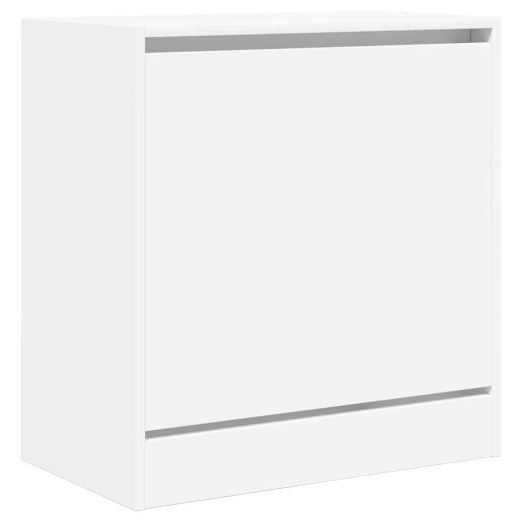 vidaXL Armoire à chaussures blanc 60x34x63,5 cm bois d'ingénierie