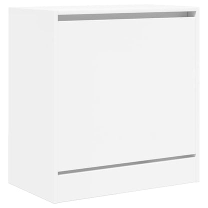 vidaXL Armoire à chaussures blanc 60x34x63,5 cm bois d'ingénierie