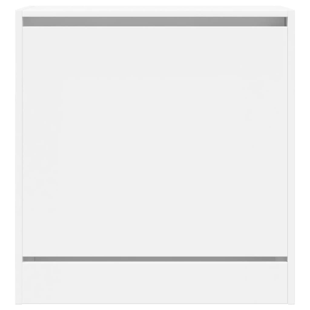 vidaXL Armoire à chaussures blanc 60x34x63,5 cm bois d'ingénierie