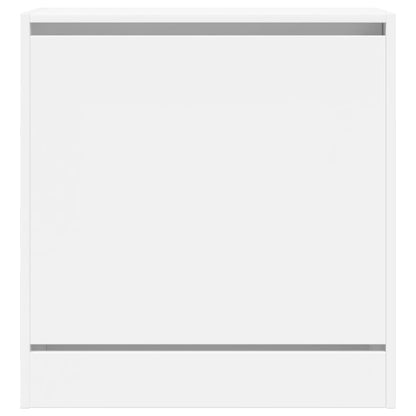 vidaXL Armoire à chaussures blanc 60x34x63,5 cm bois d'ingénierie