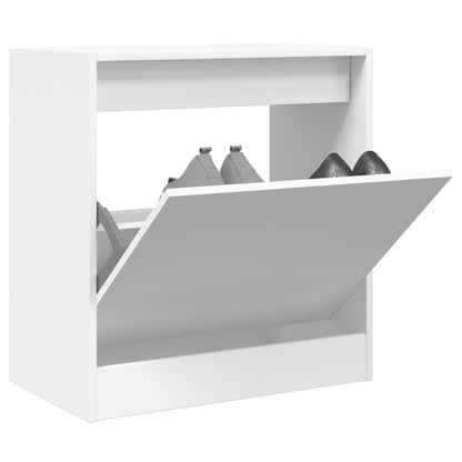 vidaXL Armoire à chaussures blanc 60x34x63,5 cm bois d'ingénierie
