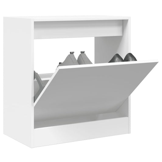 vidaXL Armoire à chaussures blanc 60x34x63,5 cm bois d'ingénierie