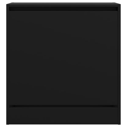 vidaXL Armoire à chaussures noir 60x34x63,5 cm bois d'ingénierie